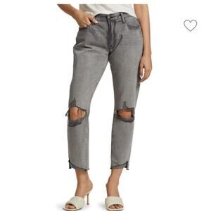 Frame Gray Distressed Jeans NWT